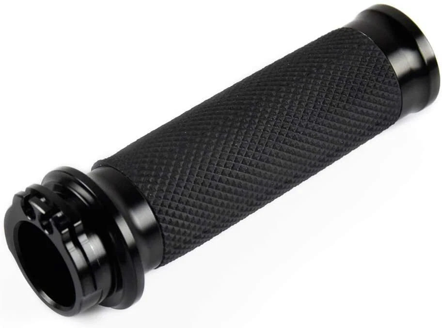 1" Black Motorcycle Handlebar Grips for Harley Dyna Softail VRSC XL883