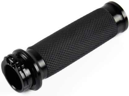 1" Black Motorcycle Handlebar Grips for Harley Dyna Softail VRSC XL883