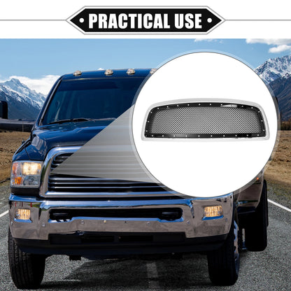Front Grille Assembly Rivet for Dodge Ram Chrome Gloss Black