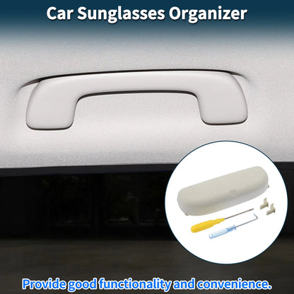 Sunglasses Case for BMW X3 Eyeglasses Holder Storage Box Suede Beige (2021-2023)