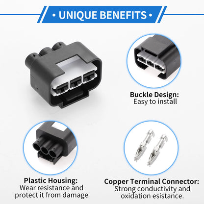 3 Pin Radiator Cooling Fan Connector Plug for Hyundai Kia