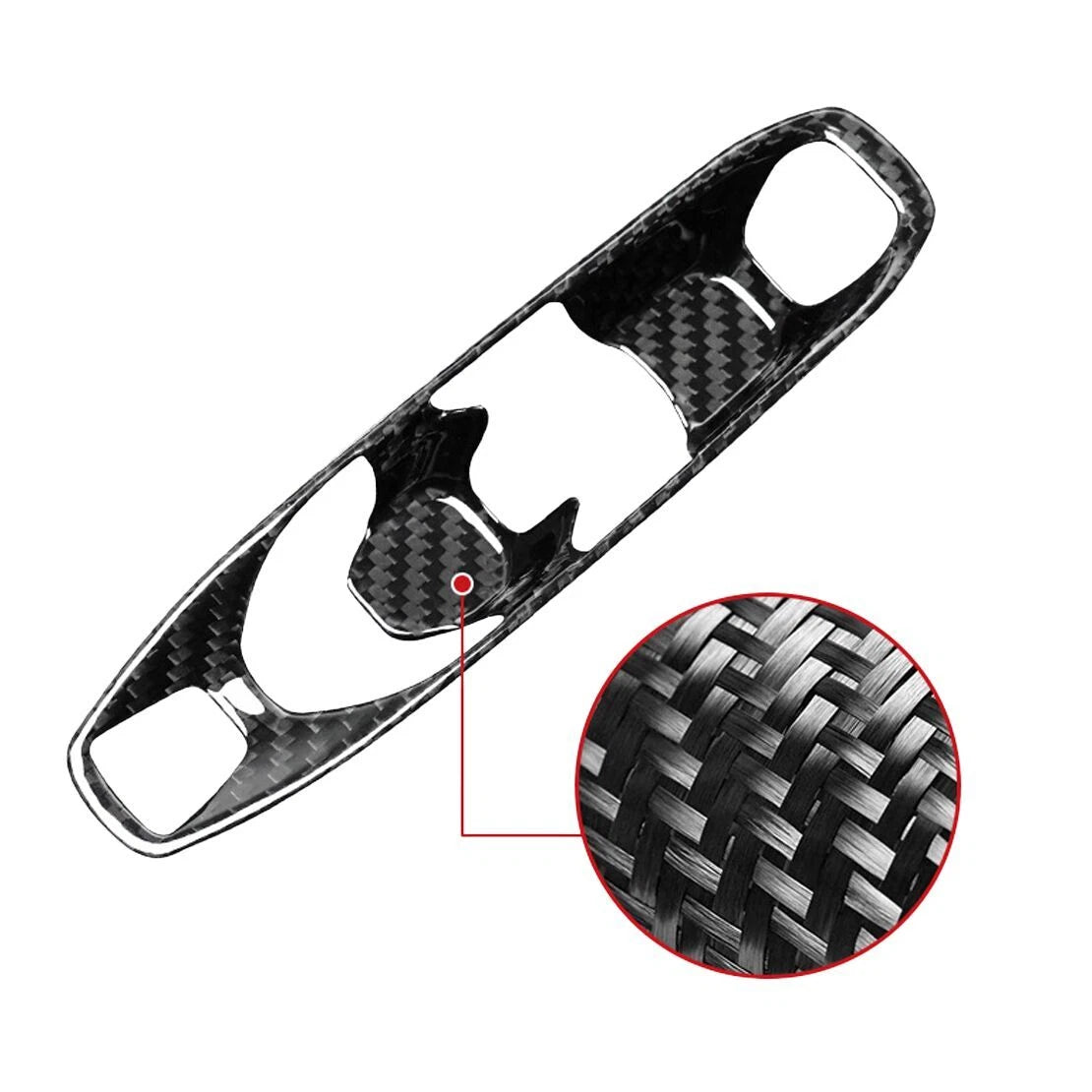 Carbon Fiber Gear Shift Control Cover for Chevrolet Corvette C8 (2020-2023)