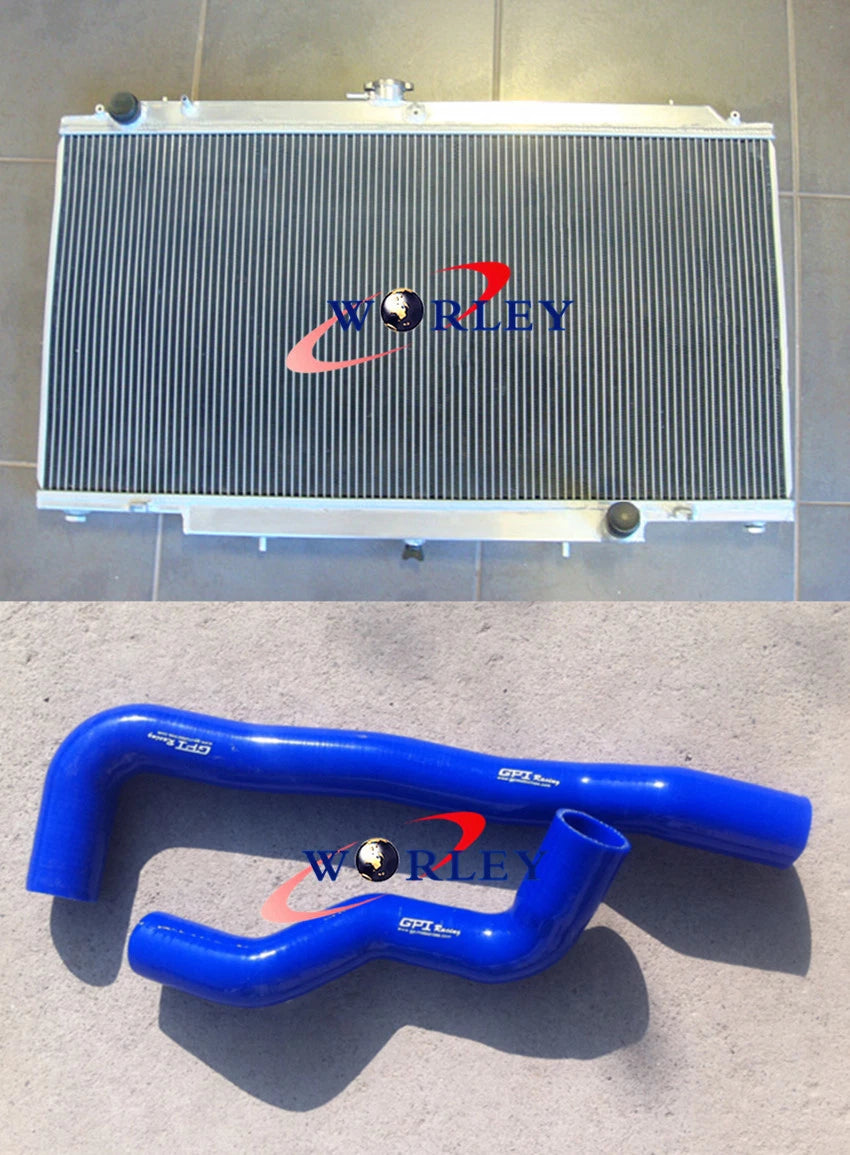 Aluminum Radiator & Silicone Hose for GU Patrol Y61 Petrol 4.5L (1997-2001)
