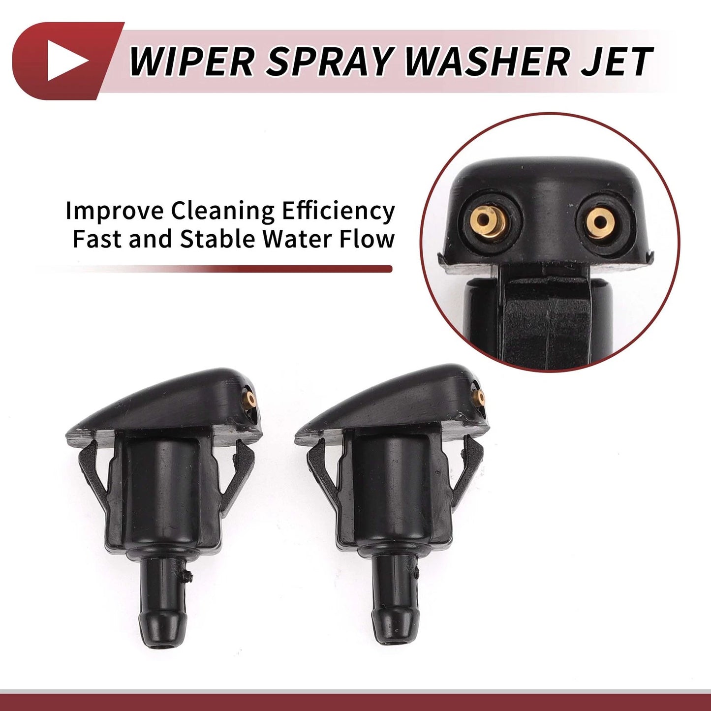 Windshield Washer Nozzle 2 x for Toyota T100, Lexus LX470 (1995-2007)
