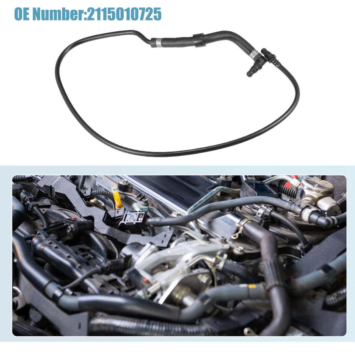Radiator Coolant Heater Hose for Mercedes W211 S211 (2003-2009)
