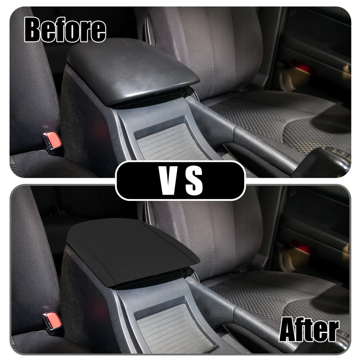 Center Console Lid Armrest Cover for Jeep Grand Cherokee (2010-2021) Black
