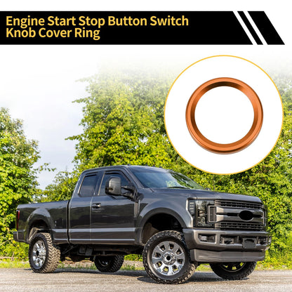 Engine Start Stop Button Cover Ring for Ford Maverick (2022) Orange