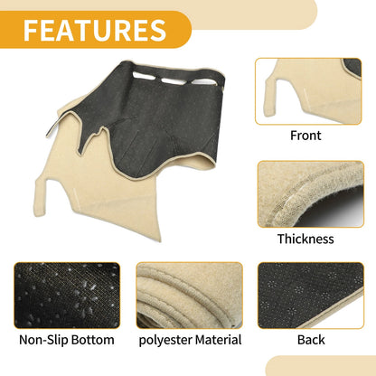 Dashboard Cover Mat for Ford Kuga 2015 Beige 1 Pc