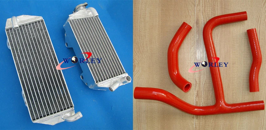 Aluminum Radiator + Blue Hose for Suzuki RMZ250 2010-2012 (2010-2012)