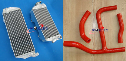 Aluminum Radiator + Blue Hose for Suzuki RMZ250 2010-2012 (2010-2012)