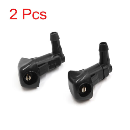 Black Plastic Windshield Wiper Water Spray Nozzles for Honda