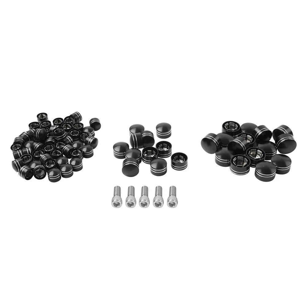75X CNC Engine Bolt Topper Caps for Harley Touring Road Street Glide (2009-2023)