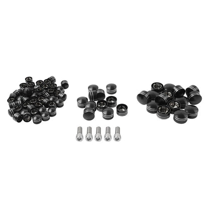 75X CNC Engine Bolt Topper Caps for Harley Touring Road Street Glide (2009-2023)