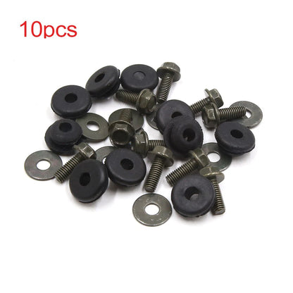 10pcs Exhaust Pipe Protective Cover Gaskets Screws for Motorbike Motorcycle