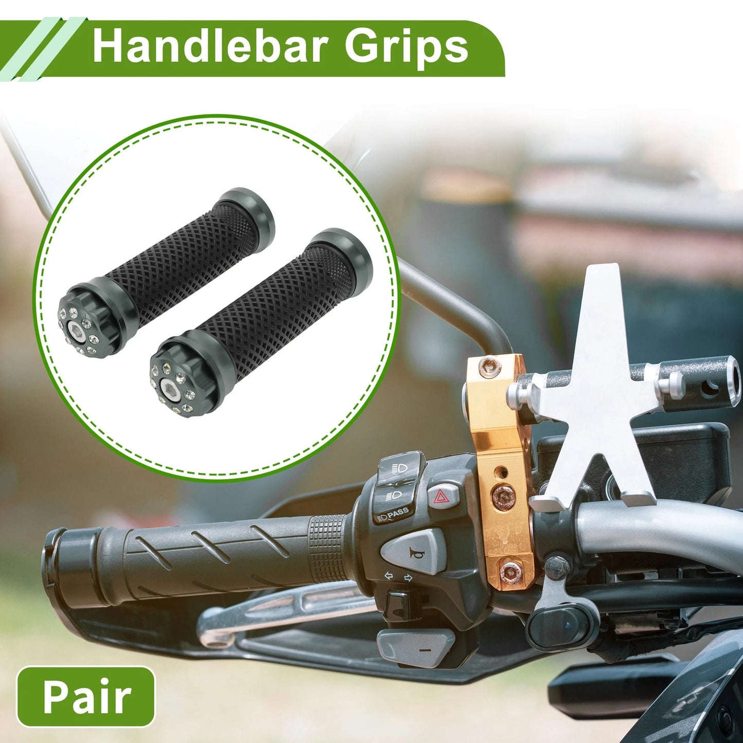 7/8 22mm Motorcycle Hand Grips Cover for Make Model