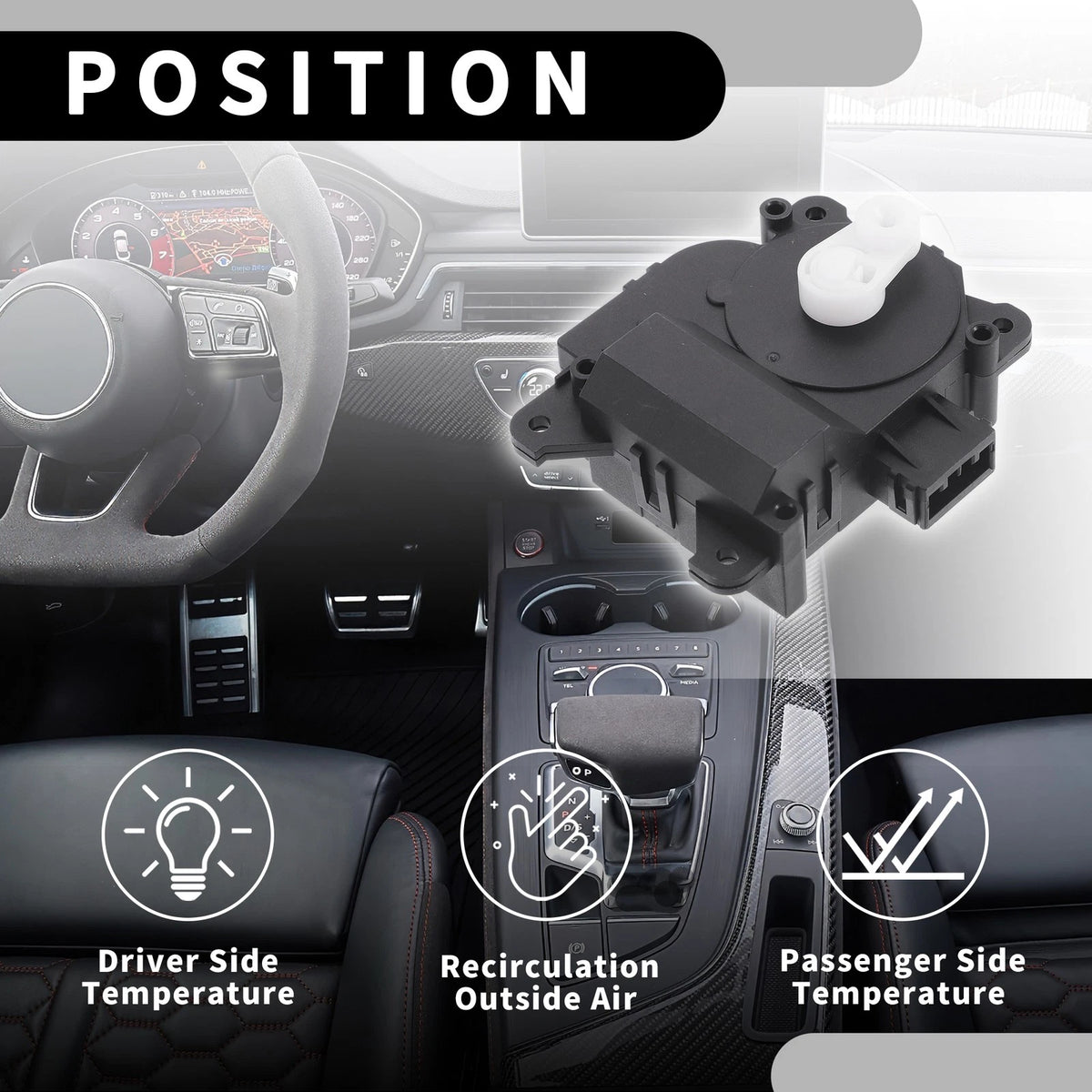 Heater Blend Door Actuator for Honda Odyssey V6 3.5L (2011-2017)