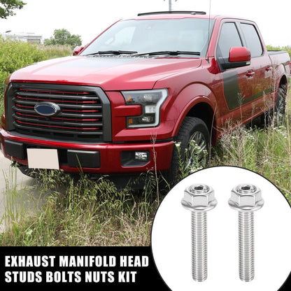 16 x Stainless Steel Exhaust Manifold Bolt Studs for Ford 4.6 5.4L (2000-2010)