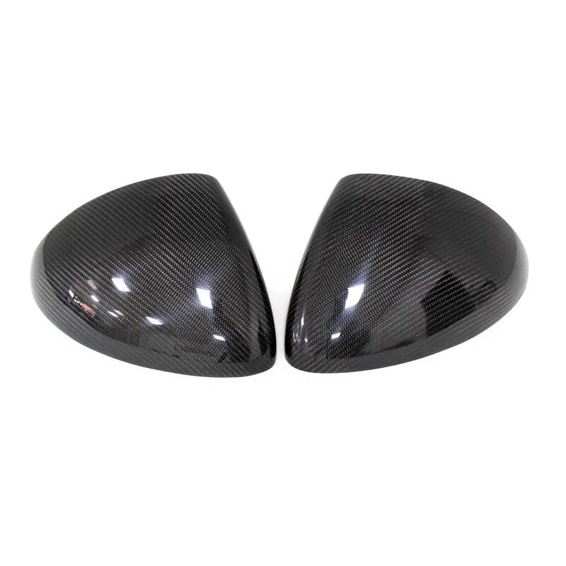 LHD Real Carbon Fiber Adhesive Mirror Shell Trim for Porsche Cayenne 958.1 11-14
