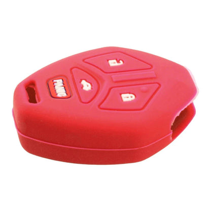 Red Silicone Car Key Shell Cover for Mitsubishi Galant (Fits 2004-2012)