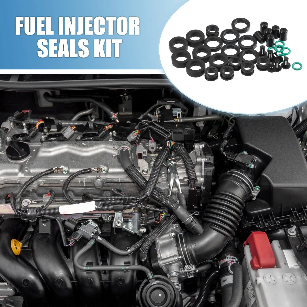 6 x Fuel Injector O Rings Seals with Micro Filters for Yamaha Outboard