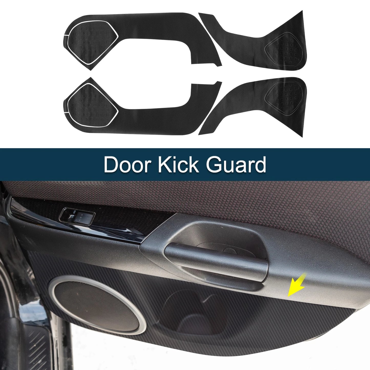 Door Kick Guard for Mazda 3 Axela (2017-2019) Front Rear Driver Passenger
