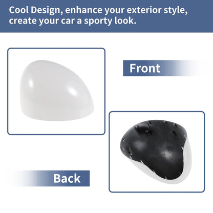 White Left Right Mirror Cover Cap for Mini F54 Clubman (2014-2019)