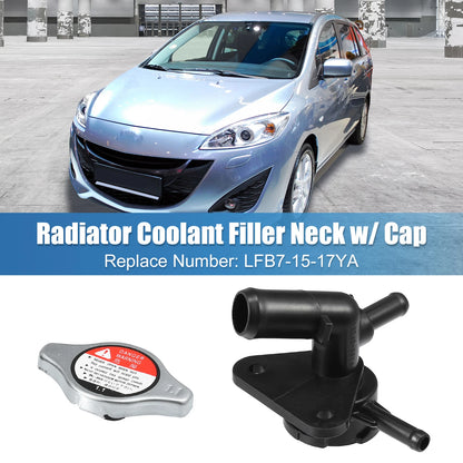 Engine Radiator Coolant Filler Neck for Mazda 5 2.3L L4 (2006-2010)