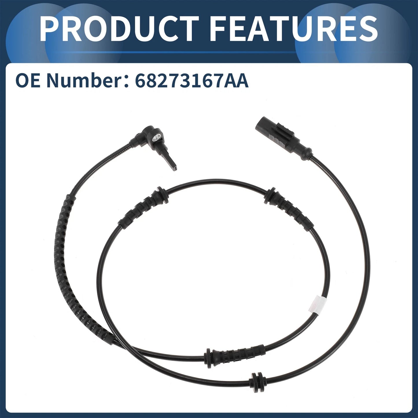 ABS Wheel Speed Sensor for Jeep Renegade 2015-2018 (2 x Rear Sensors)