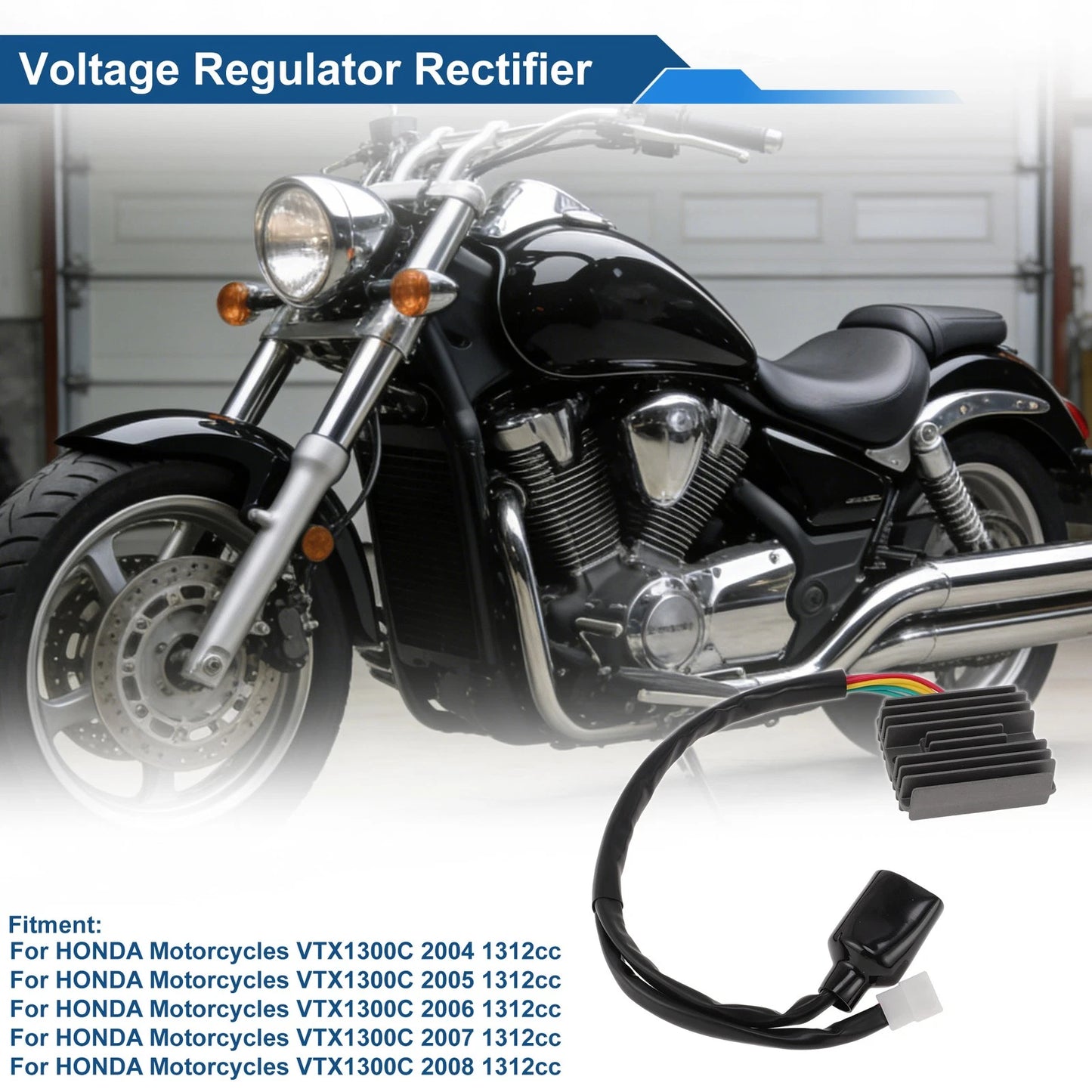 Voltage Regulator Rectifier 1312cc for HONDA VTX1300C (2004–2004)