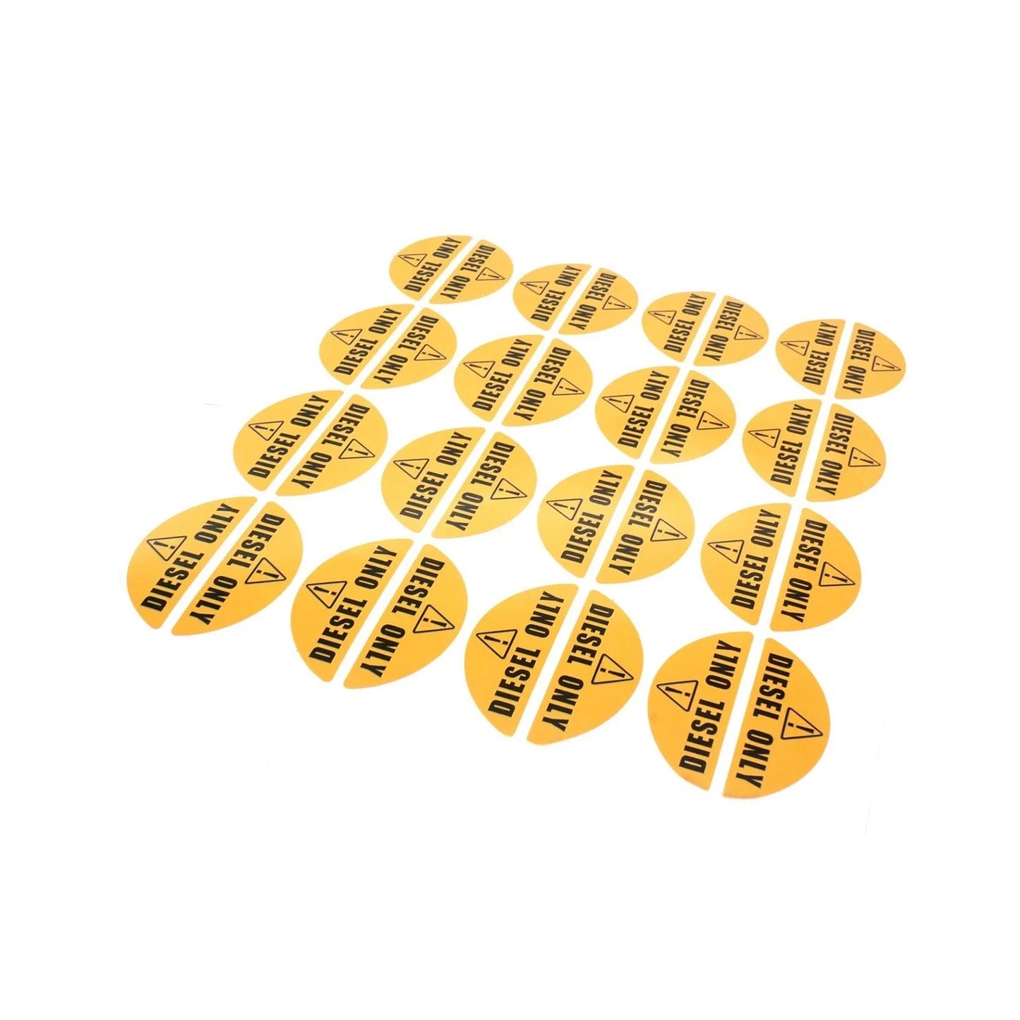 Diesel Only Decal Yellow Sticker for Truck Turbo Weatherproof