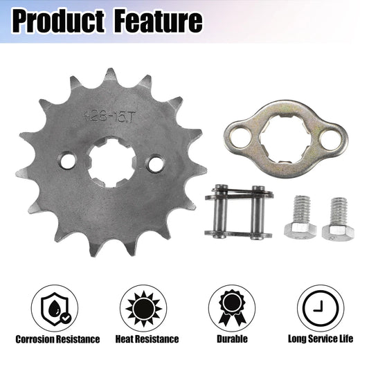 15T 17mm Front Engine Sprocket for Dirt Bike Mini Bike