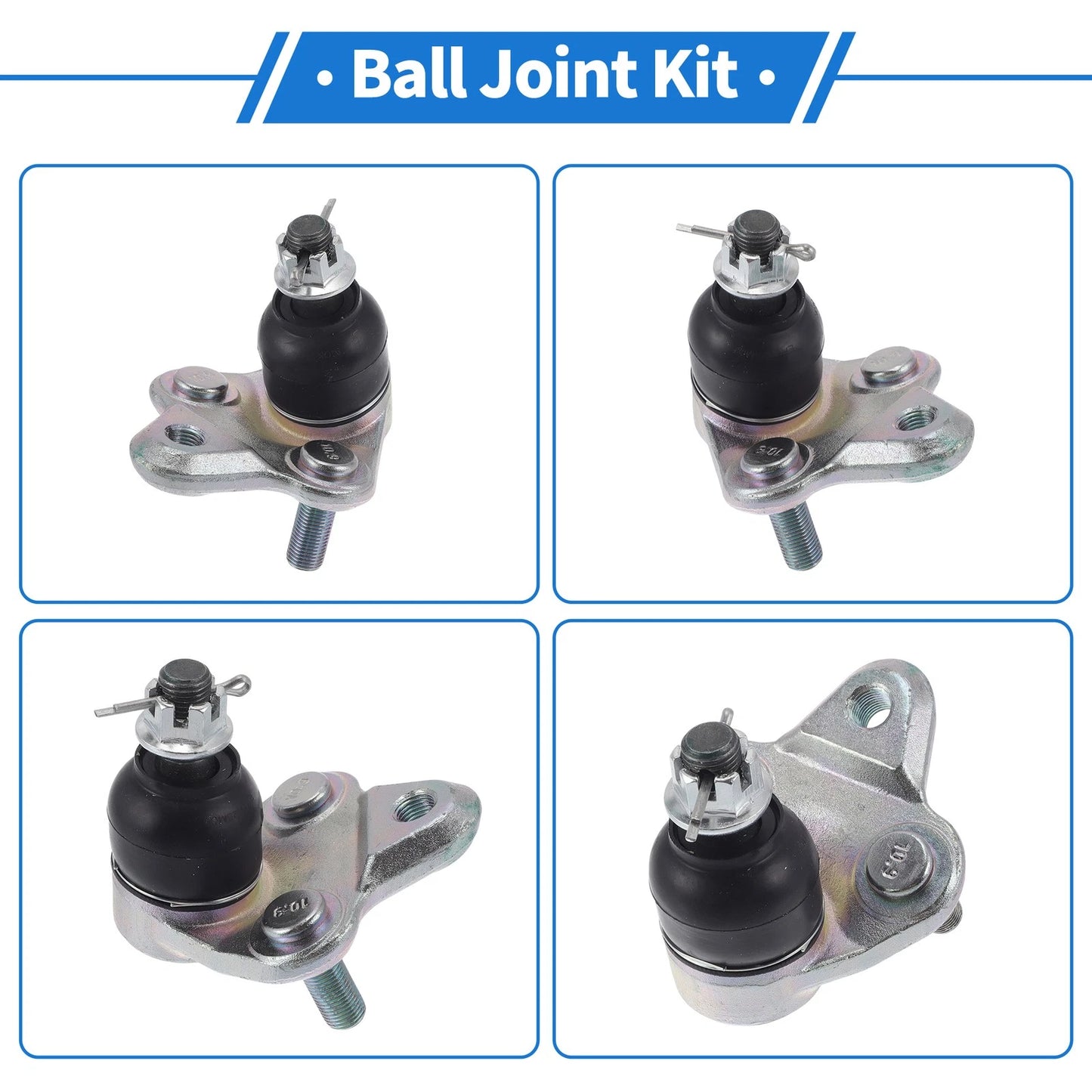 2 x Front Lower Ball Joints for Toyota Corolla (1996-2002)
