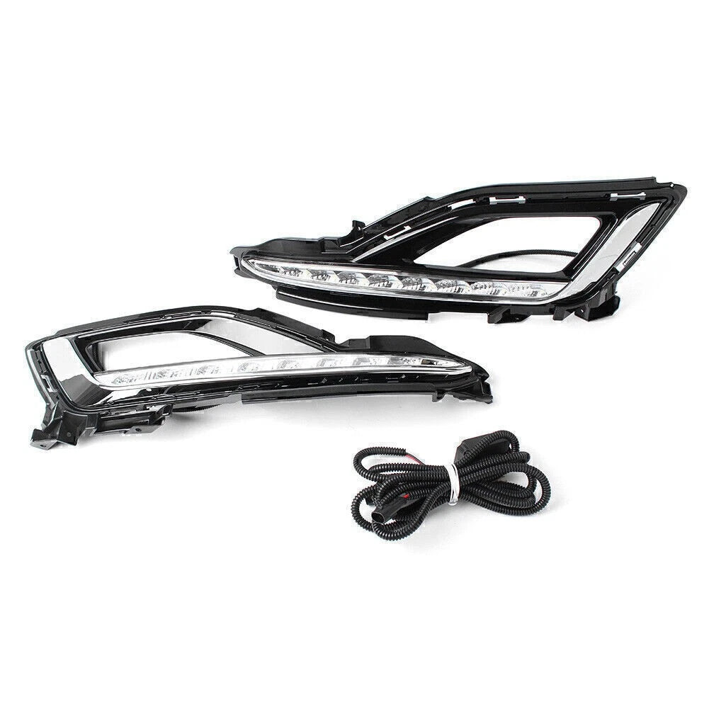 1 Pair LED Fog Lamp Bezel for Hyundai Sonata (2015-2016)