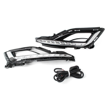 1 Pair LED Fog Lamp Bezel for Hyundai Sonata (2015-2016)
