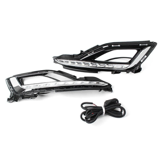 1 Pair LED Fog Lamp Bezel for Hyundai Sonata (2015-2016)