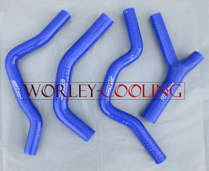Aluminum Radiator & Blue Silicone Hoses for Honda CR500R (1985-1988)