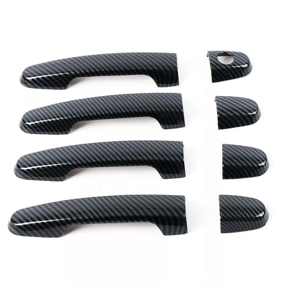 Carbon Fiber Door Handle Cover Trim for Toyota Camry Highlander Yaris Prius (2018-2023)