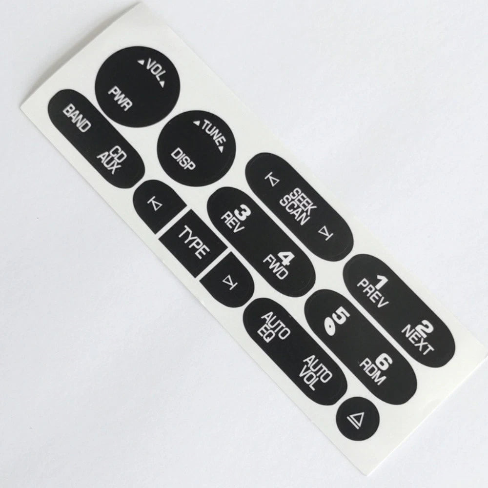 Car Radio Button Repair Decal Sticker for Cadillac Isuzu (2002-2006)