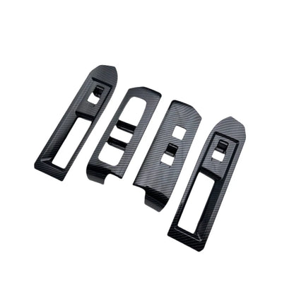 4x ABS Carbon Fiber Pattern Window Lift Cover Trim for Toyota Tacoma (2024–2024)
