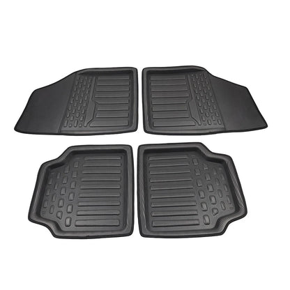 4 Pcs Universal Front Rear Heel Pad Carpet Floor Mats for Car Truck