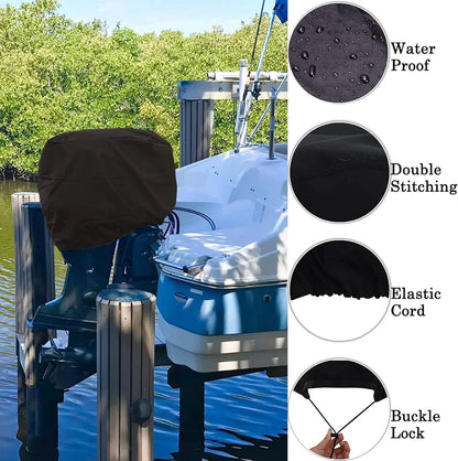Motor Cover for 100-150HP Outboard Waterproof Heavy-Duty Boat Engine