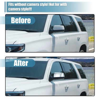 Chrome Plated Half Mirror Covers Cap for Chevy Suburban Tahoe GMC