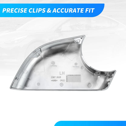Left Driver Side Chrome Mirror Lower Cover for Tesla Model 3 (2017-2024)