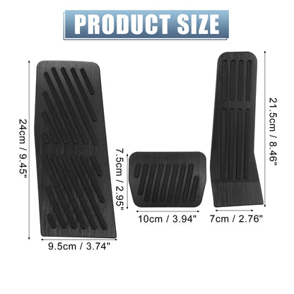 3 x Gas Brake Pedal Covers for Mazda 2 3 6 CX-3 CX-5 (2003-2023)