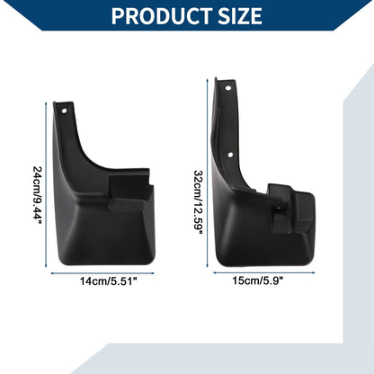Mud Flaps Splash Guards 1 Set for Toyota Vios (2014-2017)