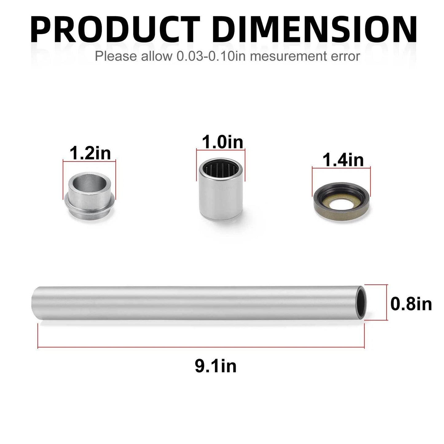 ATV Swing Arm Bearing Bushing Seal Kit for Honda FourTrax TRX250R 1988-1989