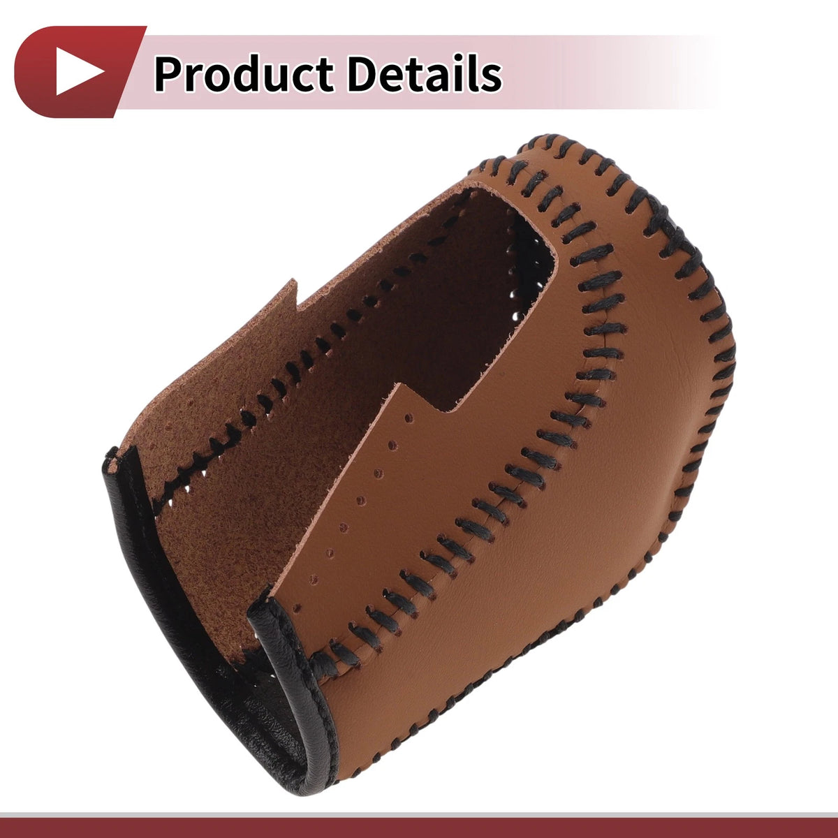 Gear Shift Knob Cover for Honda Inspire 2023 Brown Faux Leather