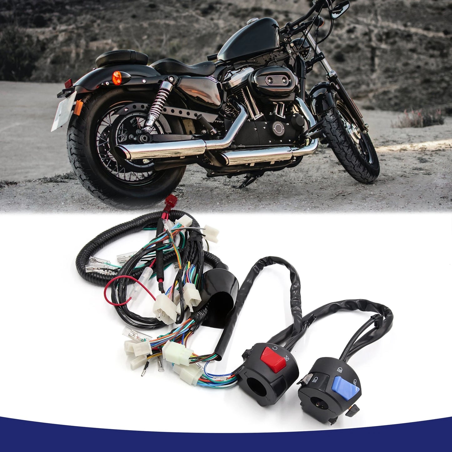 Main Wire Harness Handlebar Switch for WY125
