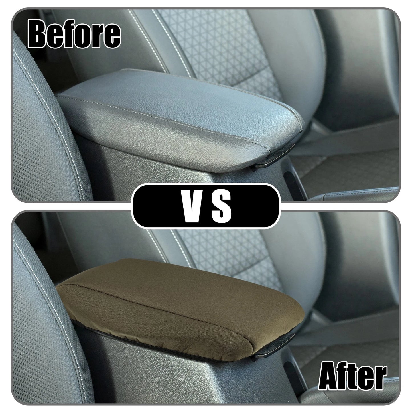 Deep Brown Console Armrest Cover for Toyota Corolla (2013-2023)