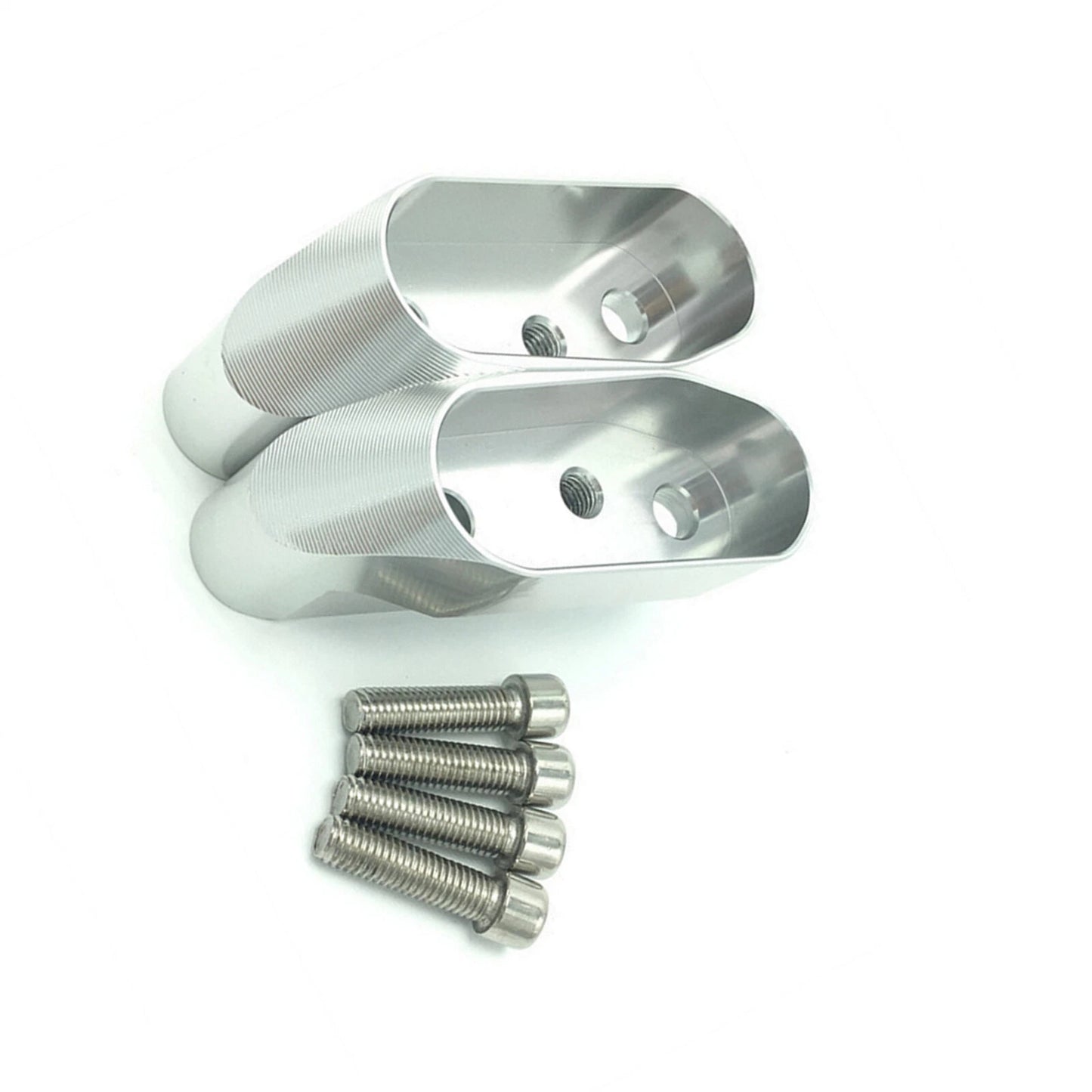 Front Handlebar Riser Mount Kit 1 Pair for BMW R1200RS (2015-2016) Silver